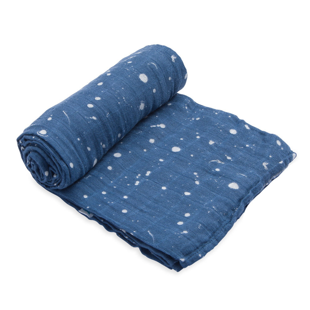 Little Unicorn: Single Cotton Muslin Swaddle - Star Sailing image