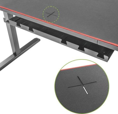 Lumi Manual Height Adjustable Gaming Desk for image