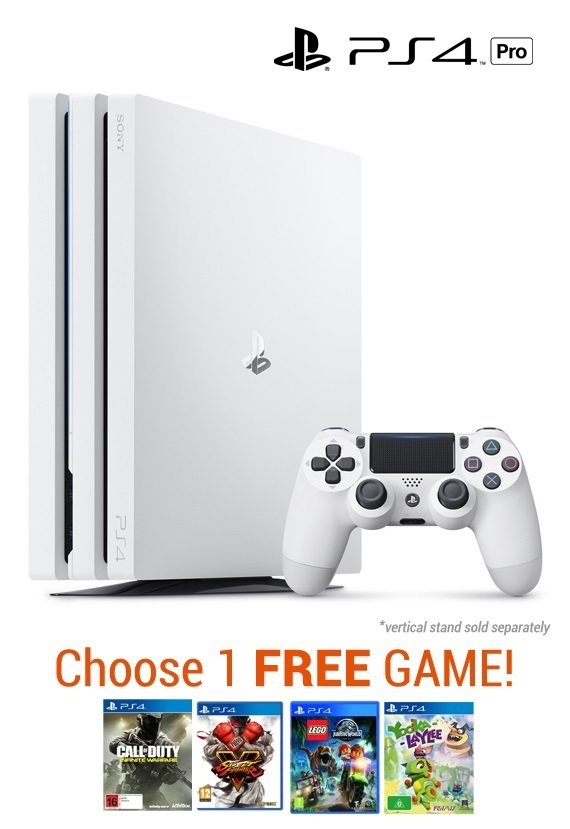 PlayStation 4 PRO 1TB Console - White for PS4 image
