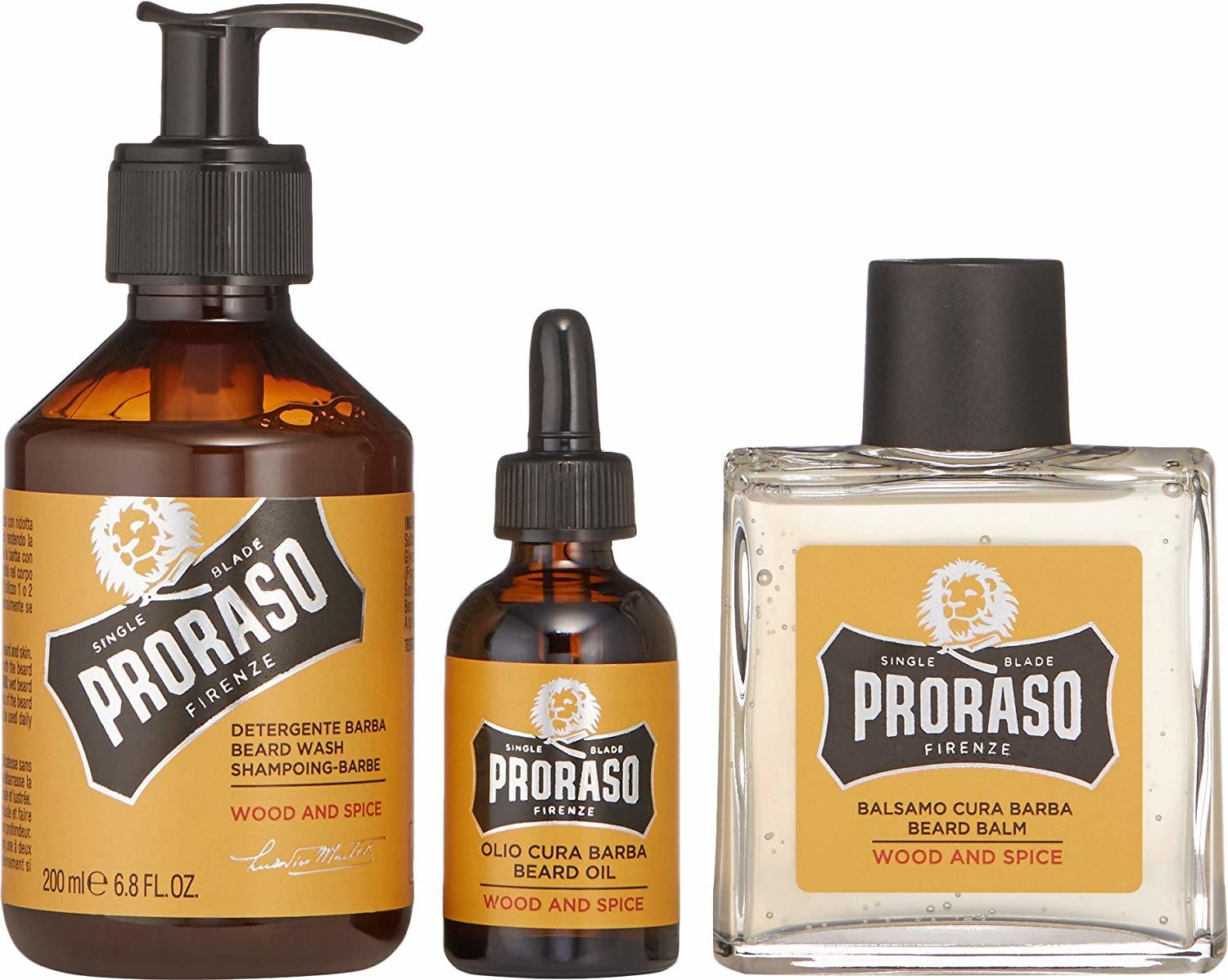 Proraso: Wood Spice Beard Care Gift Set in Tin Box image