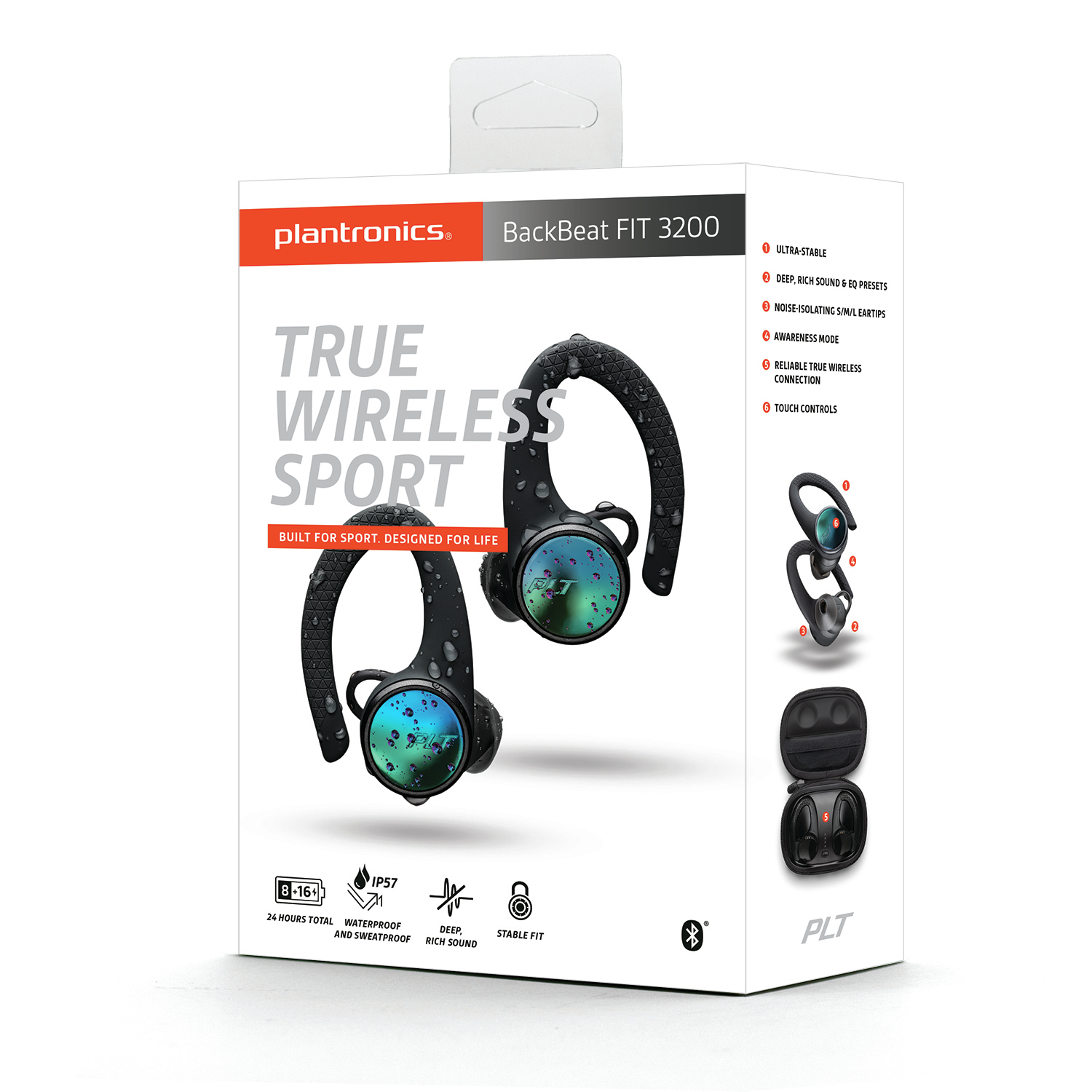 Plantronics: BackBeat Fit 3200 Earphones - Black image
