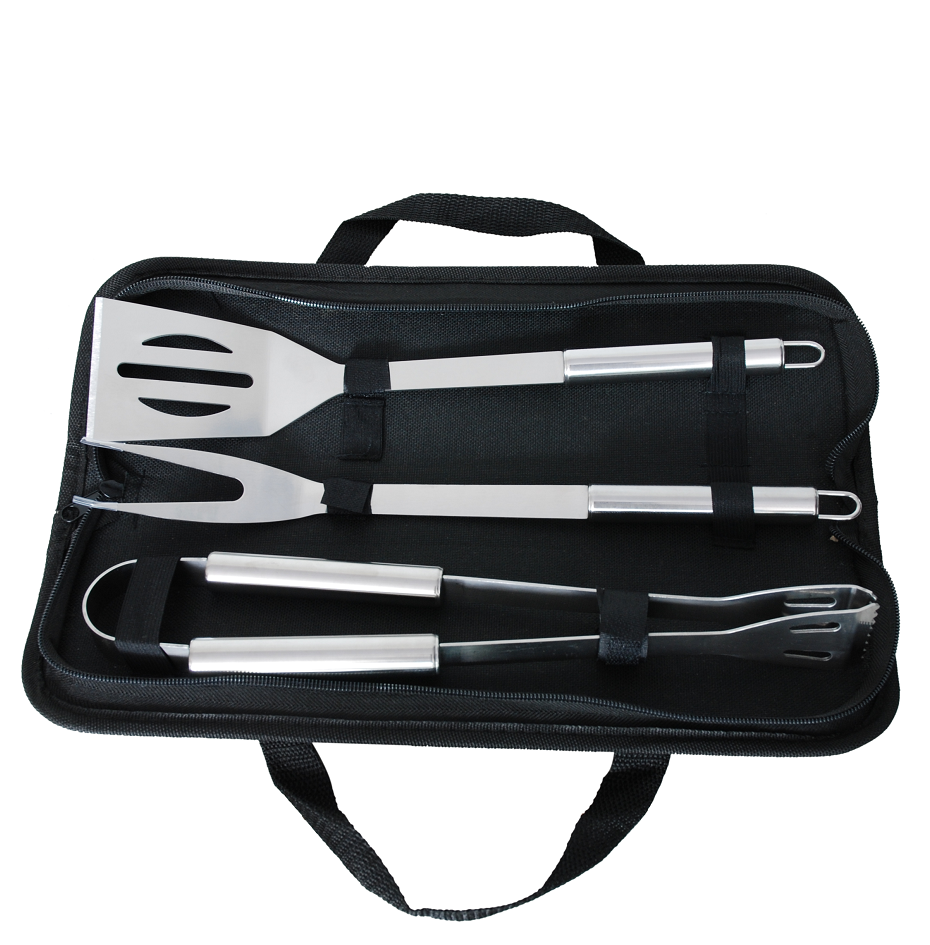BBQ Grill Tool Set - 3-Piece (With Carry Bag) image
