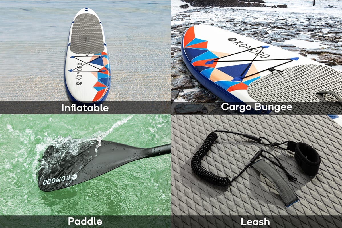 Buy Komodo Inflatable Stand Up Paddle Board (10’4”/315cm x 30”/76cm) at