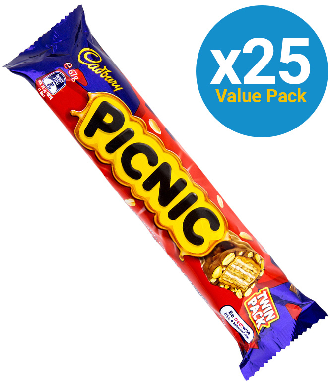 Cadbury: Picnic Twinpack 67g (25 Pack)