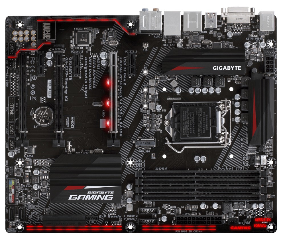 GIGABYTE Z270 Gaming K3 1151 7th Gen DDR4 CrossFireX ATX Motherboard Black