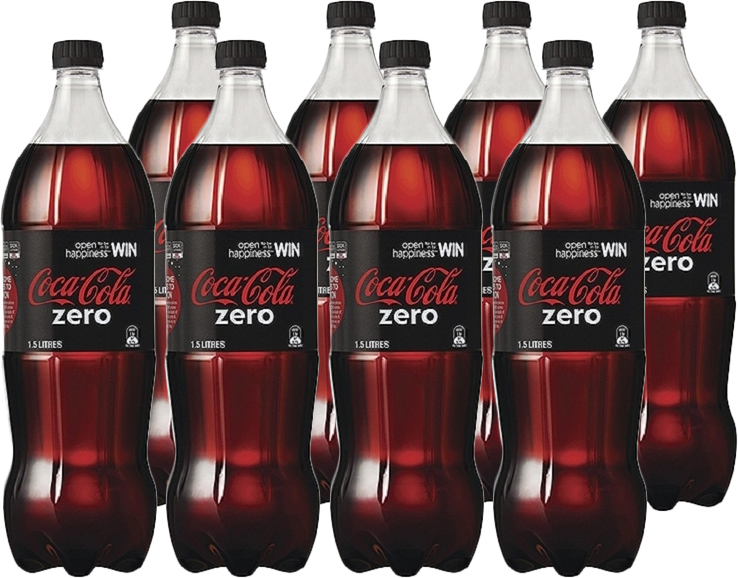 Coke Zero Soft Drink (1.5l X 8) image