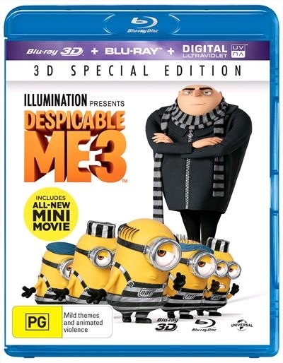 Despicable Me 3 on Blu-ray, 3D Blu-ray