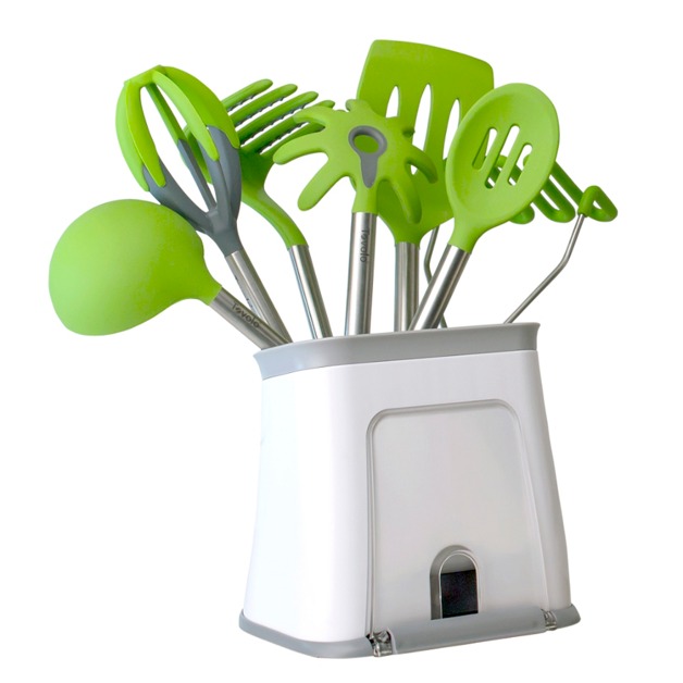 Tovolo Crockbook Utensil Holder With Cookbook Tablet Stand At Mighty Ape Australia