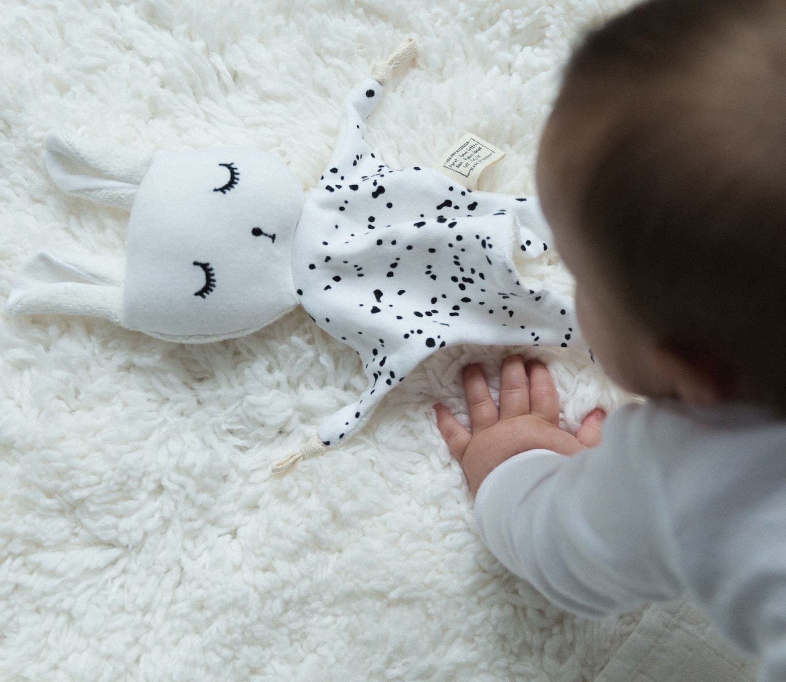 Wee Gallery: Organic Cuddle Bunny - Splatter image