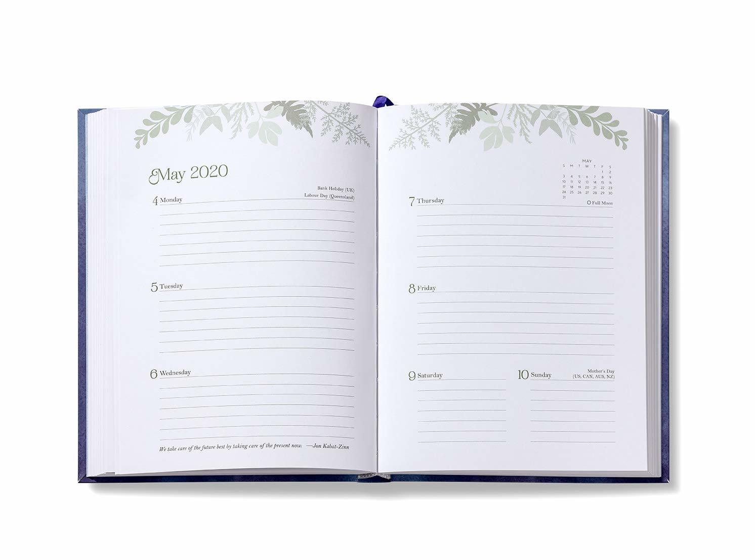 2020 High Note Mindfulness Sea Smoke in Silver 18-Month Weekly Planner image