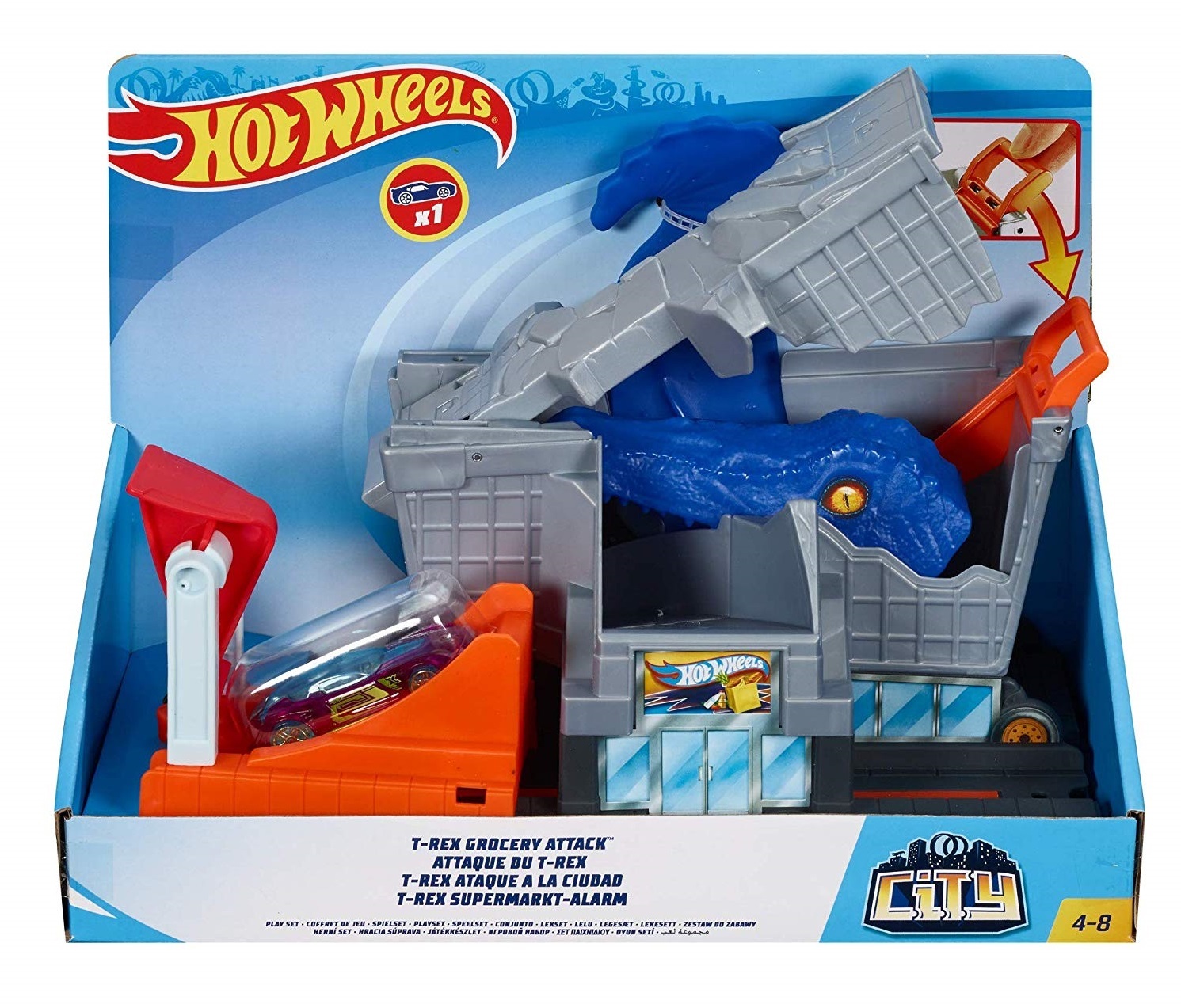 hot wheels t rex attack