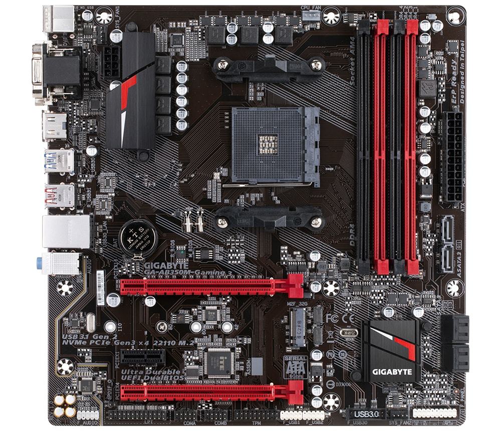 Gigabyte GA-AB350M-GAMING Motherboard image