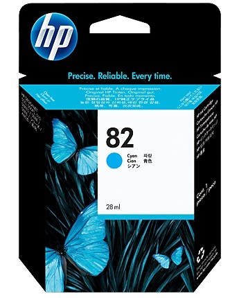HP No. 82 Cyan Ink Cartridge image