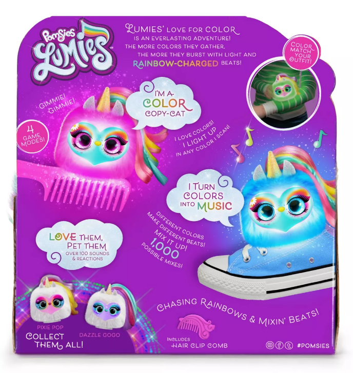 Pomsies: Lumies Interactive Plush - Sparkle Rush image