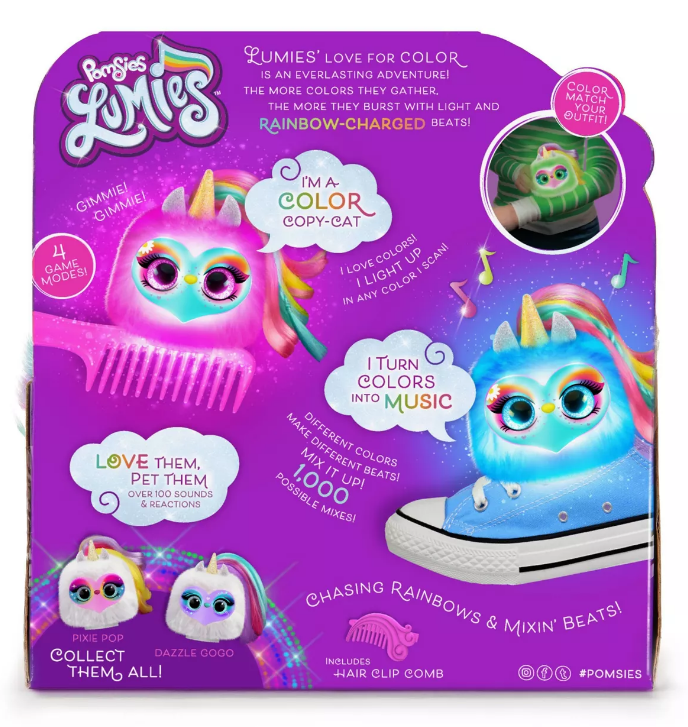 Pomsies: Lumies Interactive Plush - Sparkle Rush