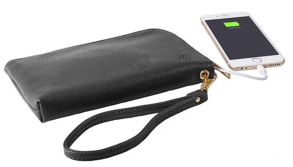 Incipio Chic Buds Clutch Charge Purse - 2600mAh - Black image