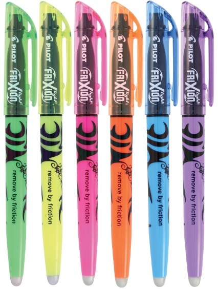 Pilot FriXion Light Highlighters Assorted Pkt6