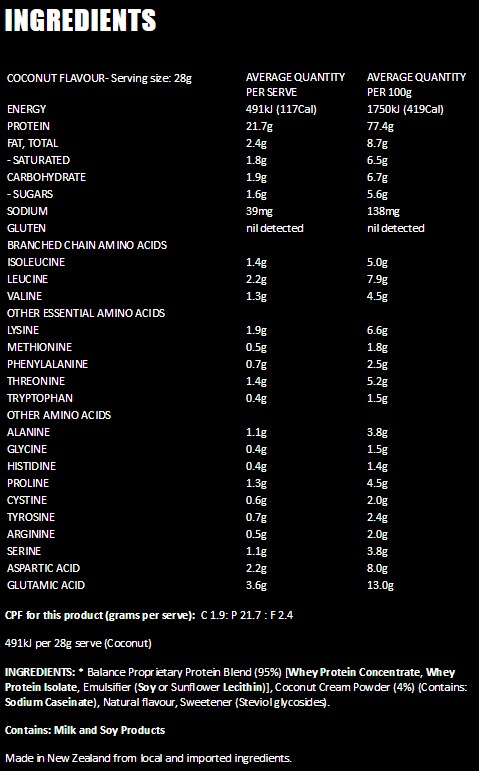 Balance 100% Whey Natural image