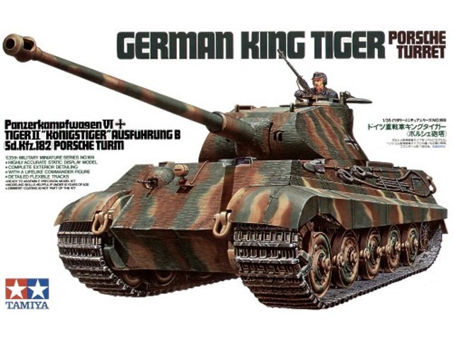 Tamiya 1/35 King Tiger "Porsche Turret" - Model Kit image