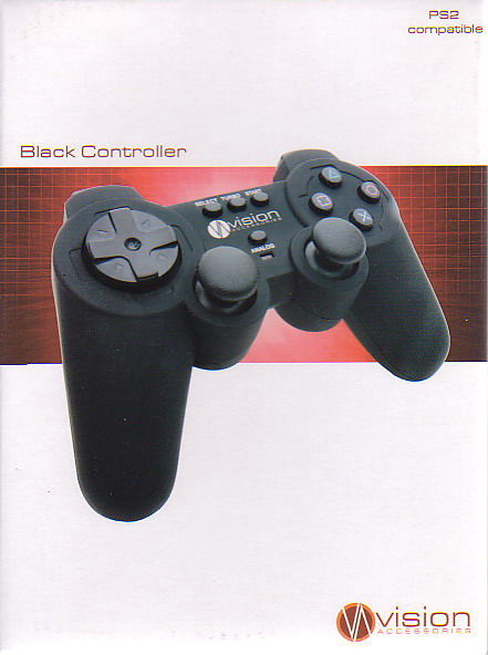 Vision PS2 Controller (Black) for PlayStation 2 image