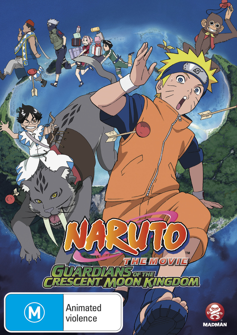 Naruto - The Movie 3: Guardians of the Crescent Moon Kingdom on DVD