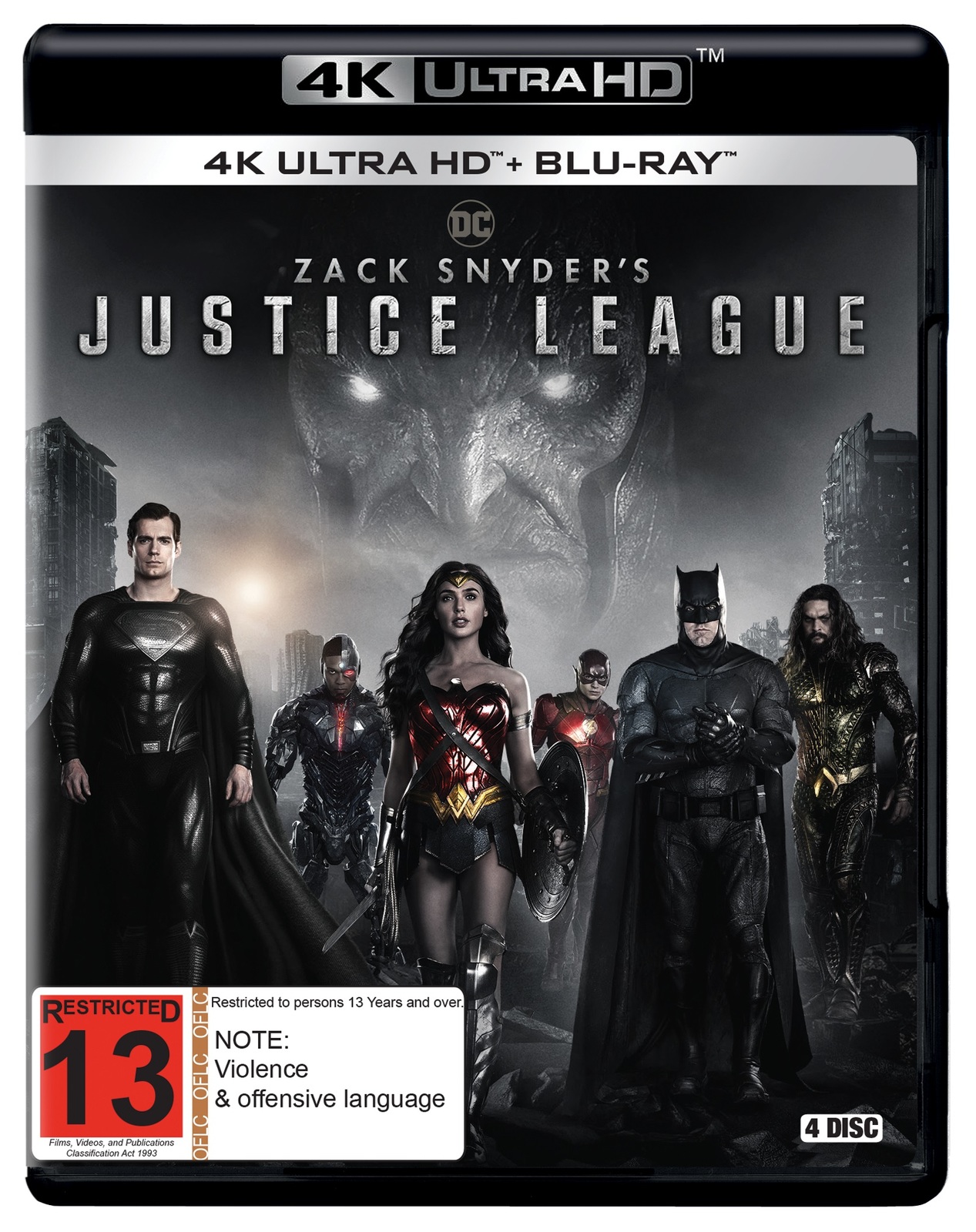 Zack Snyder's Justice League (4K UHD + Blu-Ray) on UHD Blu-ray