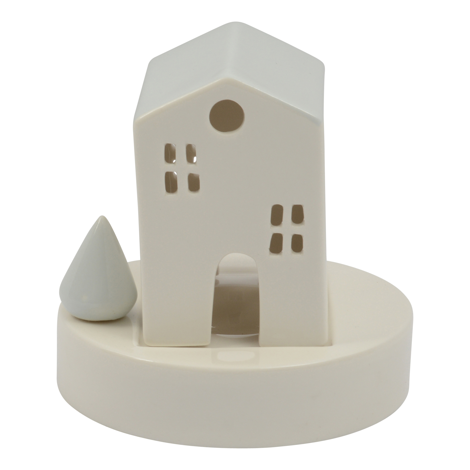 Ceramic Tealight Holder - House (Removable)