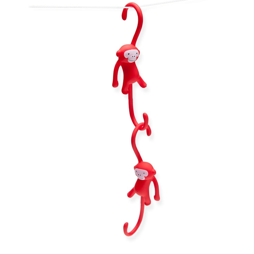 Monkey Business: Just Hanging Kitchen Hooks (Red) image