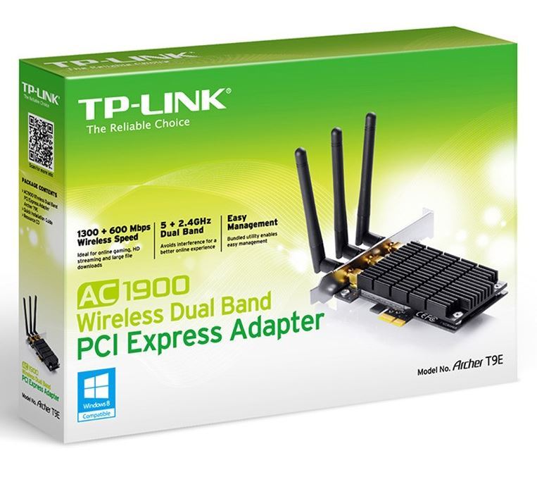 TP-LINK Archer T9E AC1900 Wireless Dual Band PCI Express Adapter