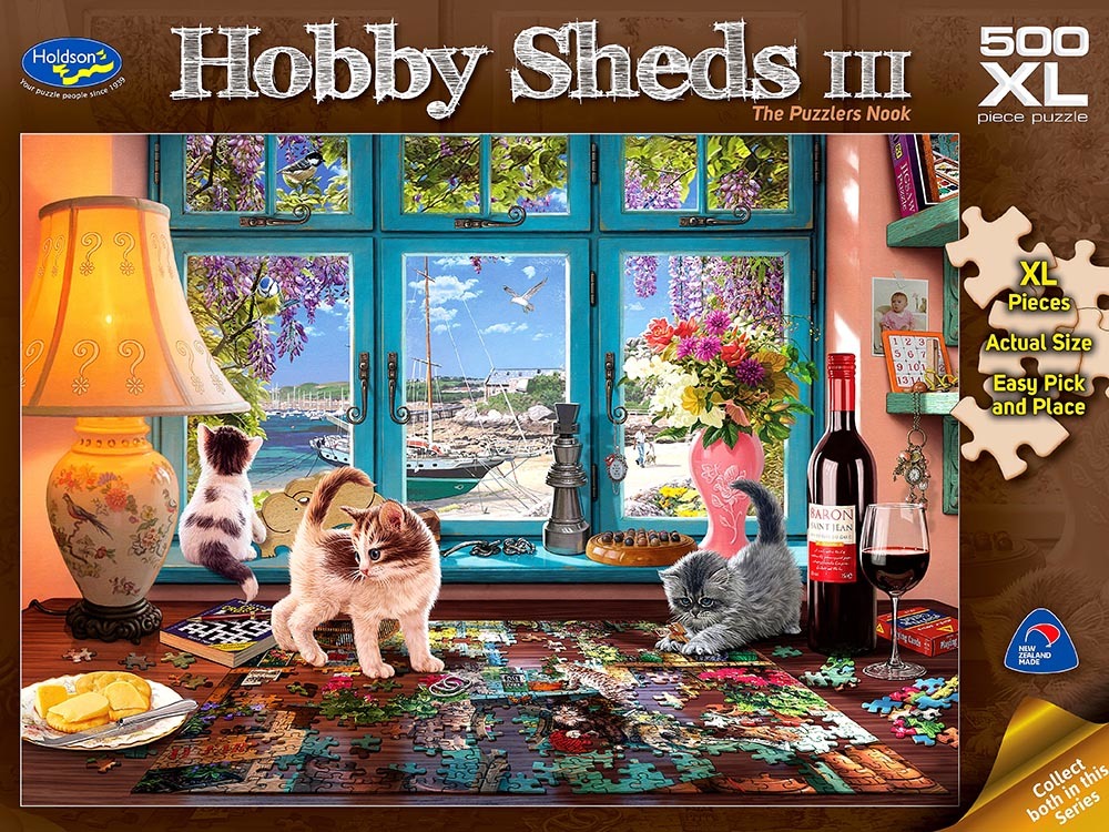 Holdson XL: 500 Piece Puzzle - Hobby Sheds S3 (The Puzzlers Nook) image