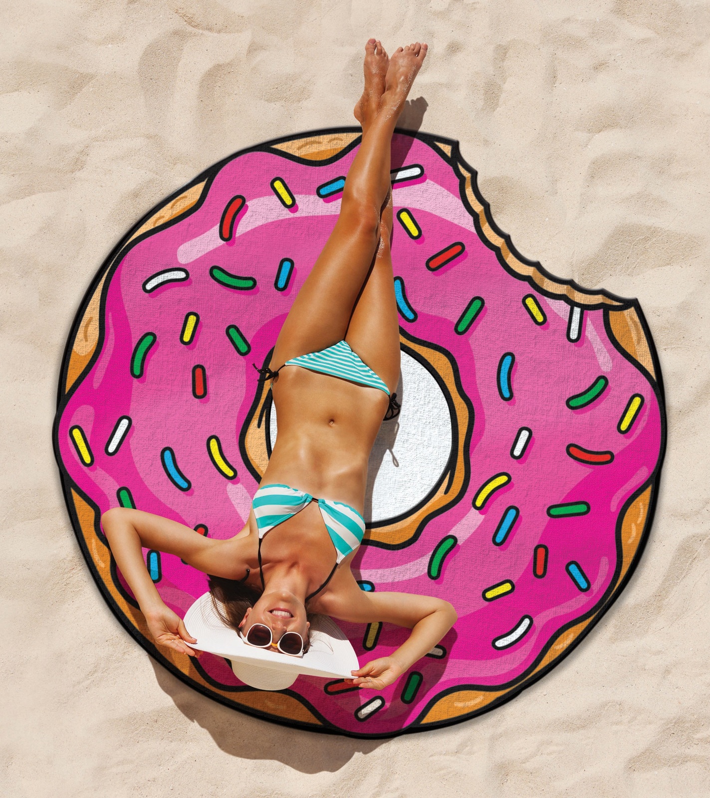 BigMouth Inc - Gigantic Pink Donut Towel image