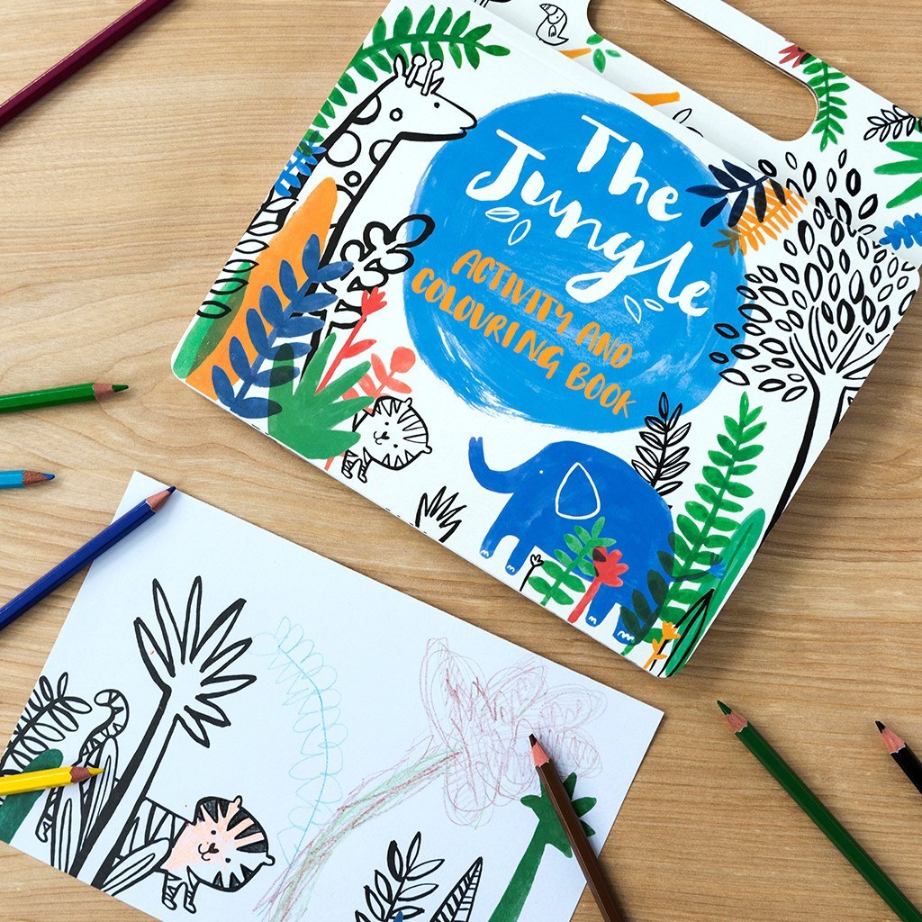 Jungle Colouring And Activity Book image