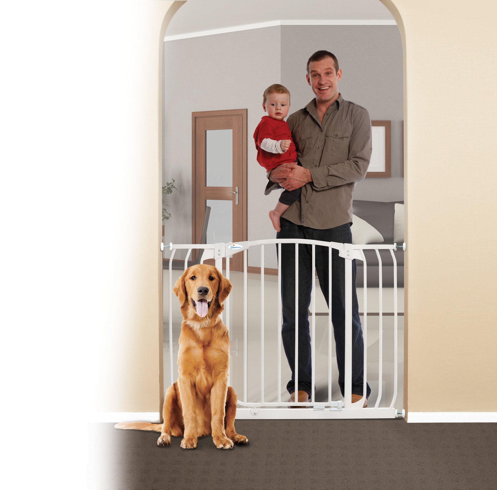 Buy Dreambaby Chelsea Hallway Safety Gate White at Mighty Ape NZ