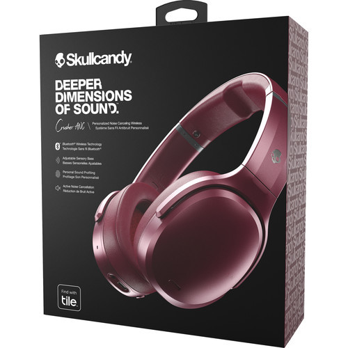 Skullcandy Crusher ANC Wireless Headphones (Deep Red) at Mighty Ape NZ