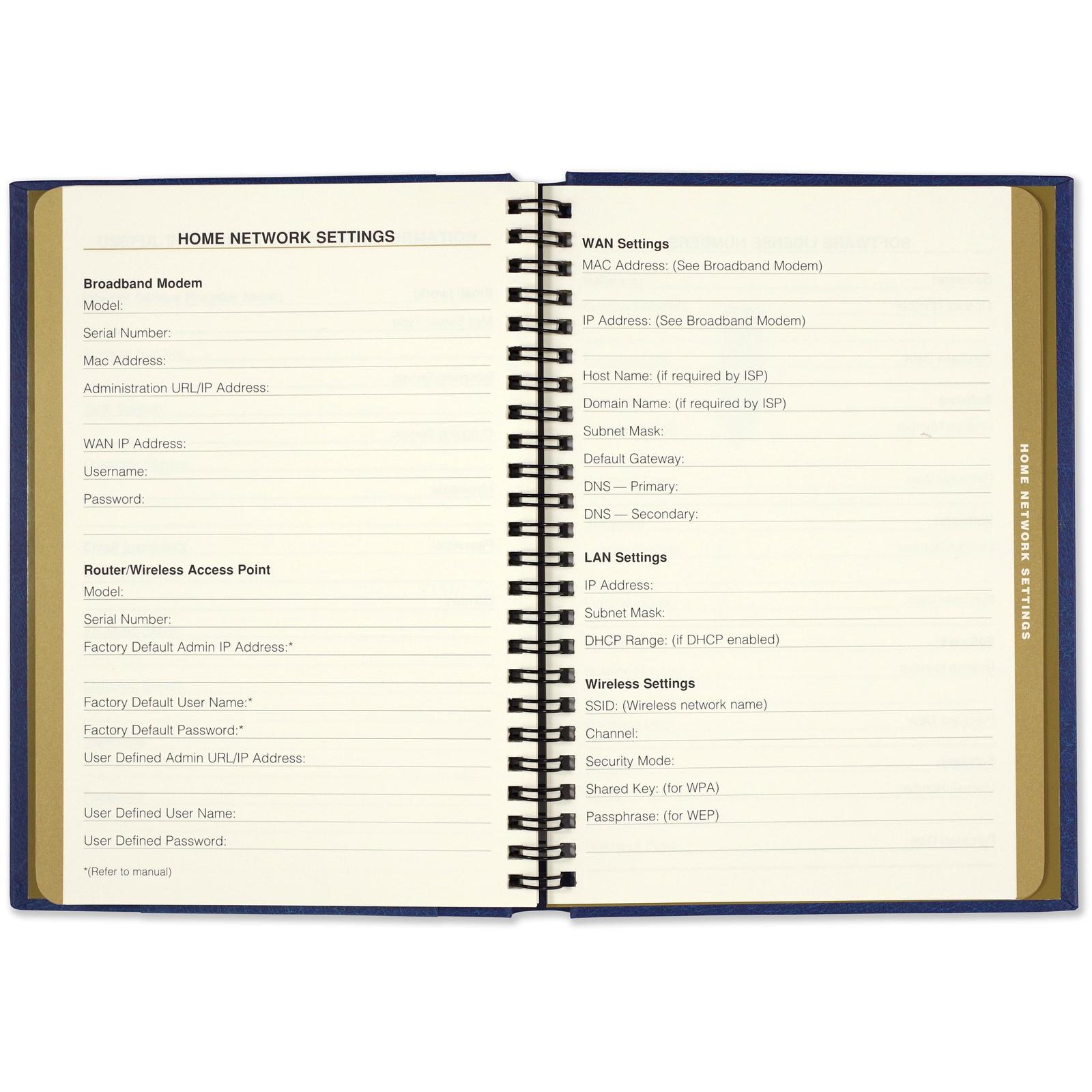 Celestial Large-Format Internet Address & Password Logbook image
