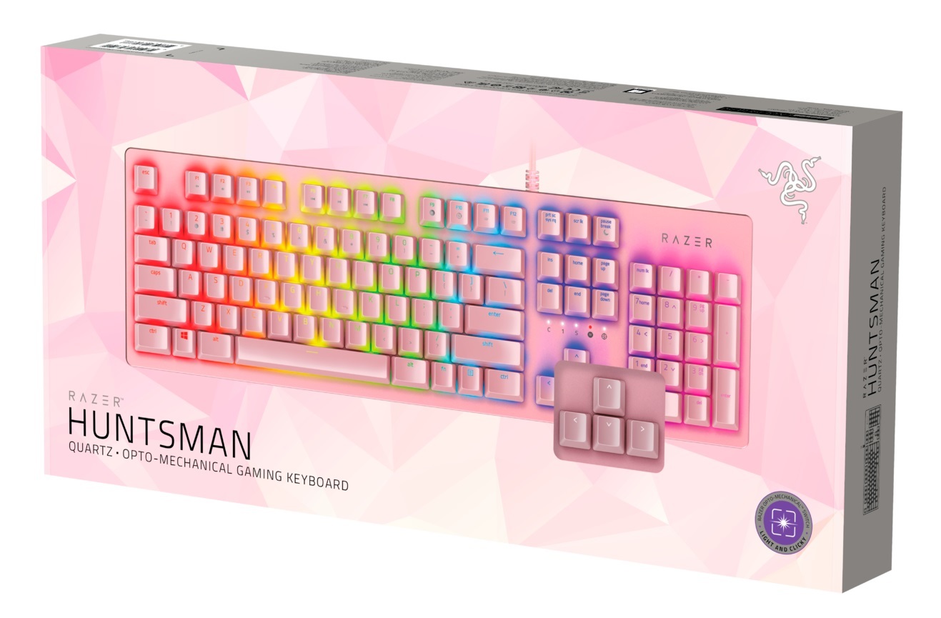 Razer Huntsman Mechanical Gaming Keyboard (Quartz) for PC image