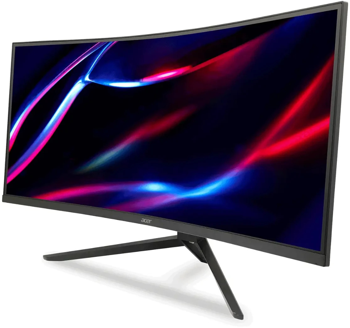 34" Acer Nitro ED343CUR V 1440p 165Hz 0.5ms VRR HDR Ultrawide Curved Gaming Monitor at Mighty