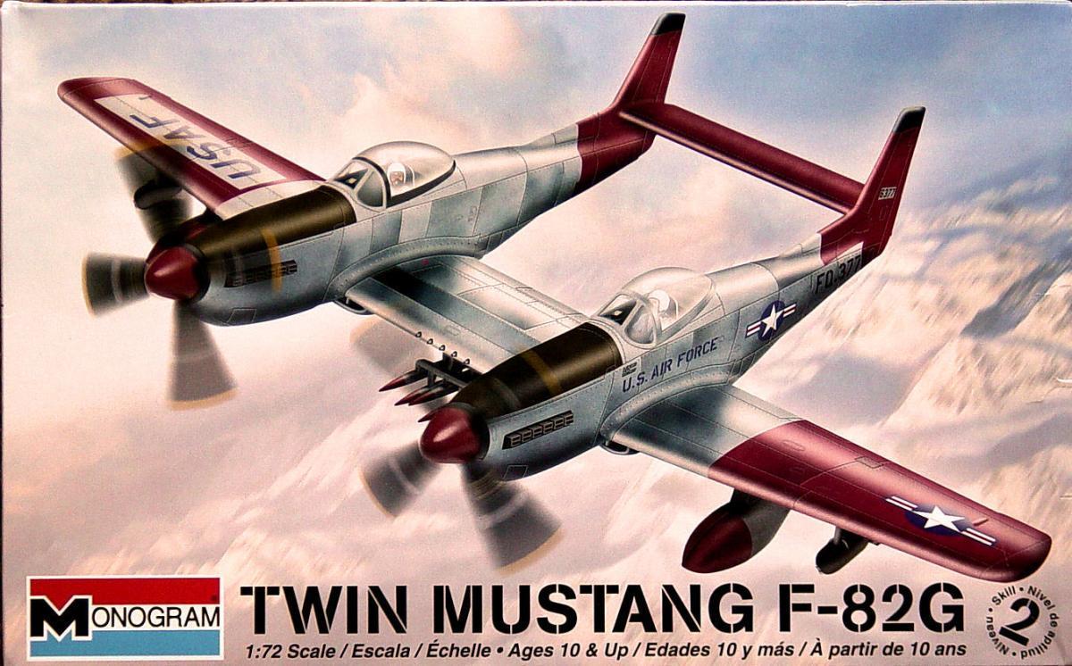 Monogram U.S. Twin Mustang F82G Aircraft 1/72 Model Kit at Mighty