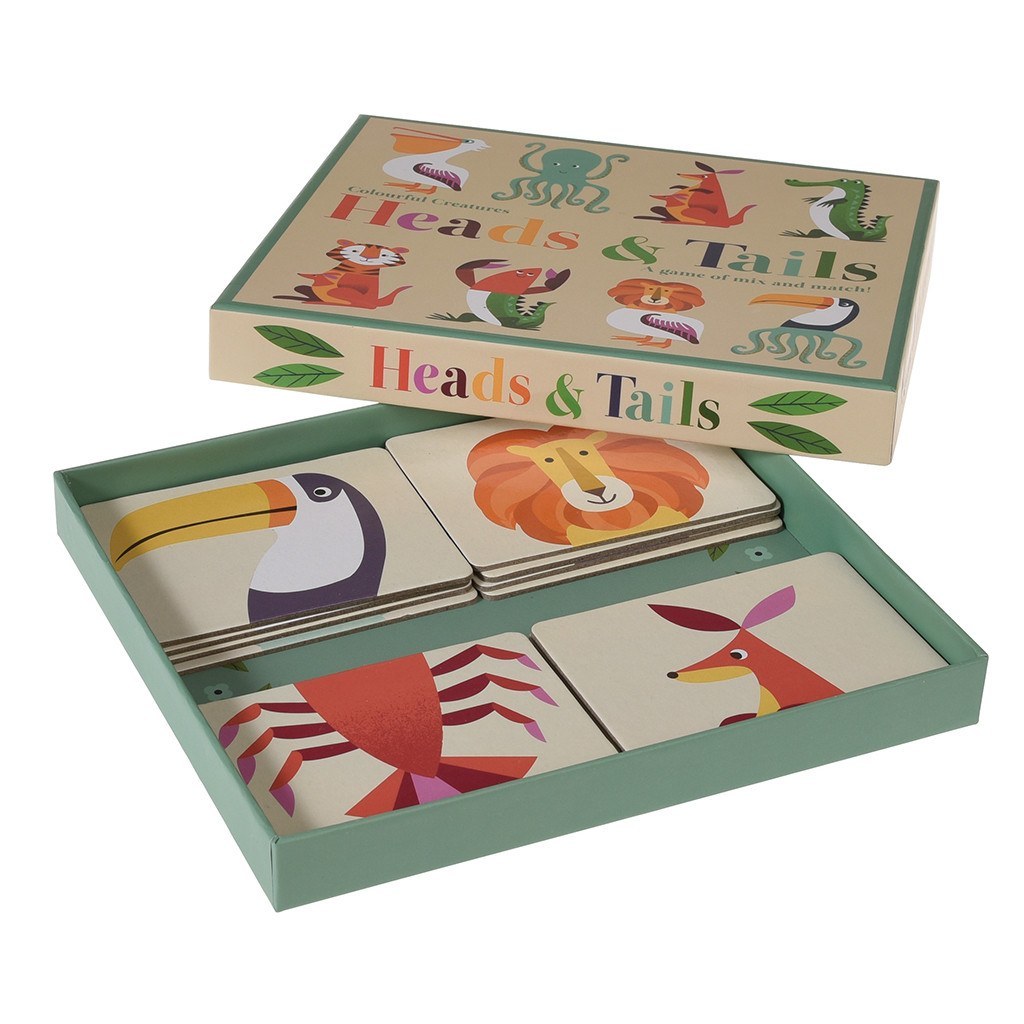 Colourful Creatures Heads And Tails Game image