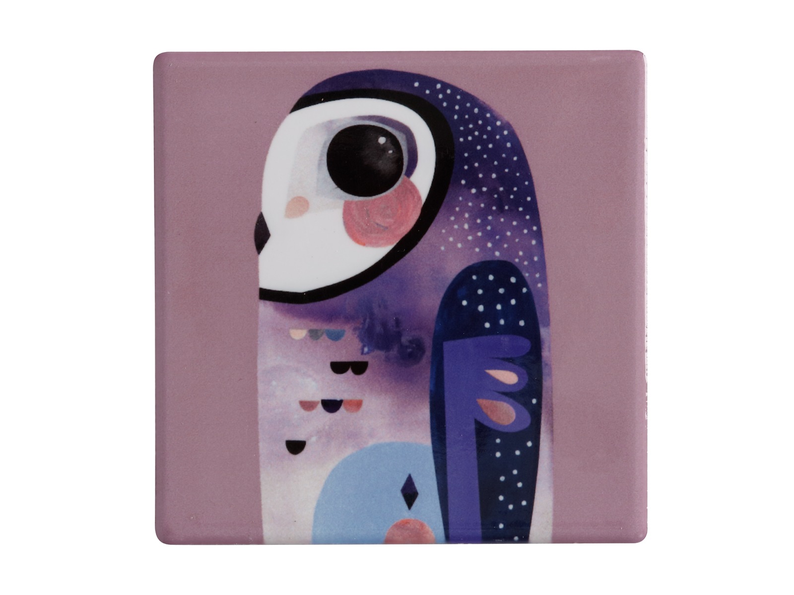 Maxwell & Williams: Pete Cromer Ceramic Square Tile Coaster (Owl) image