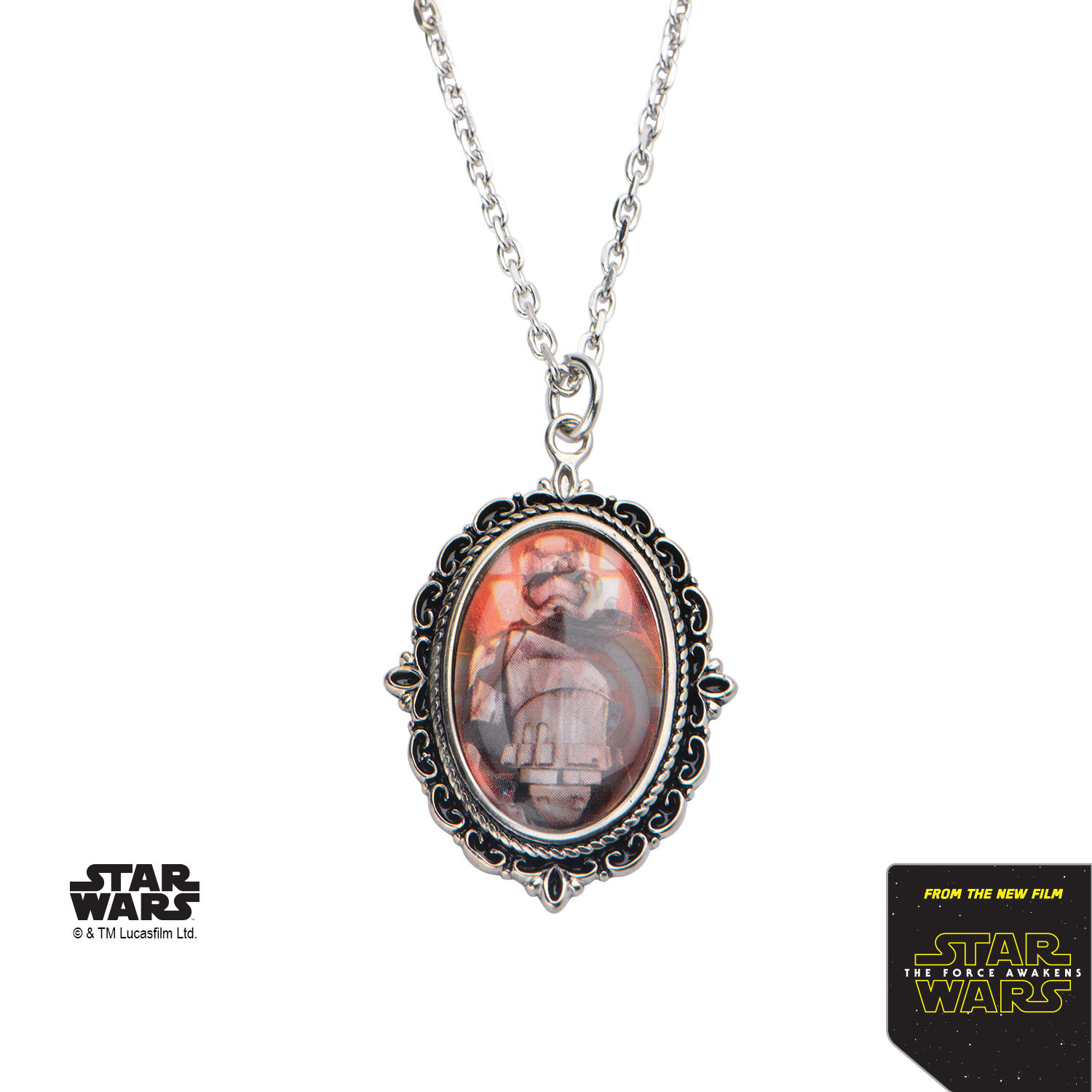 Star Wars Stainless Steel Captain Phasma Cameo Pendant