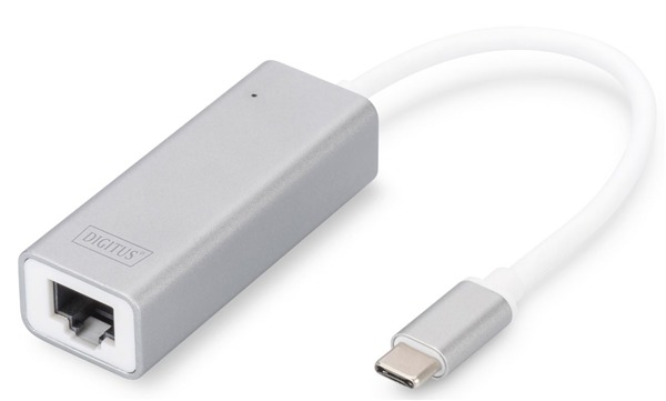 Digitus USB Type-C (M) to RJ-45 Gigabit Ethernet (F) Adapter Cable image