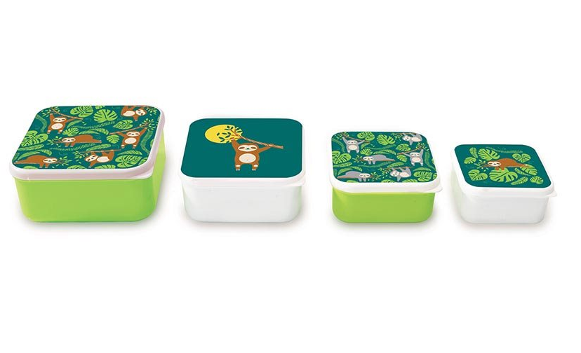 IS Gift: Fun Times Nesting Lunch Boxes - Sloths (Set of 4) image