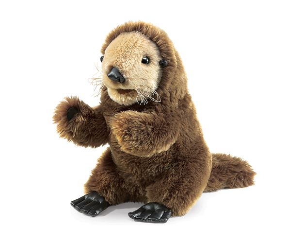 Buy Folkmanis Hand Puppet - Baby Sea Otter at Mighty Ape Australia