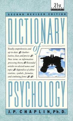 Dictionary Of Psychology by J.P. Chaplin image