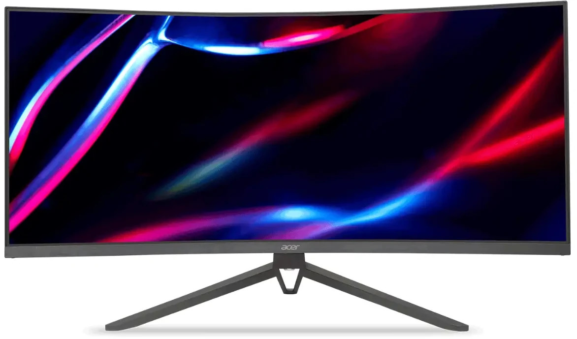 34" Acer Nitro ED343CUR V 1440p 165Hz 0.5ms VRR HDR Ultrawide Curved Gaming Monitor at Mighty