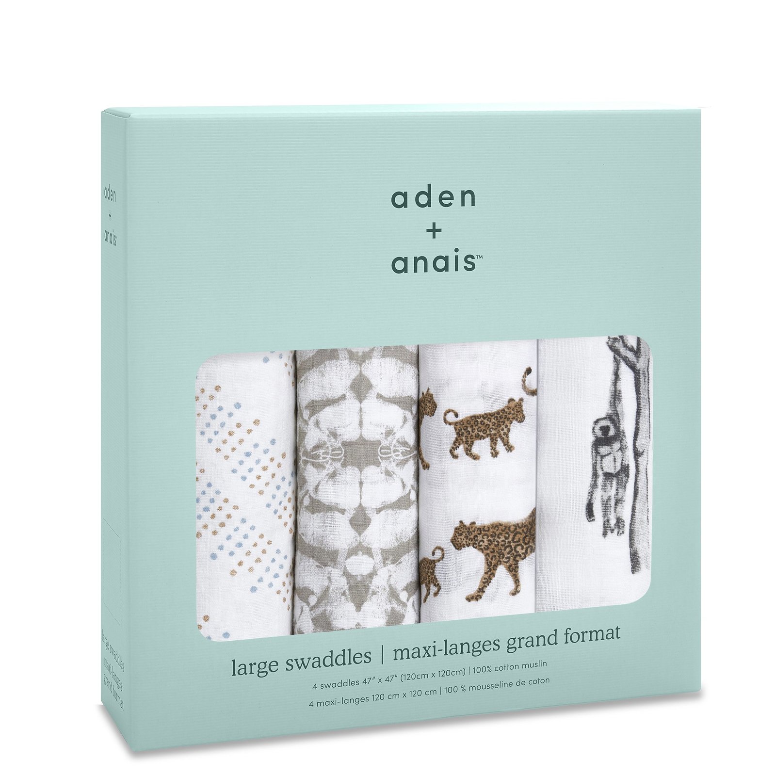 Aden + Anais: Hear Me Roar Classic Swaddles (4 Pack) image