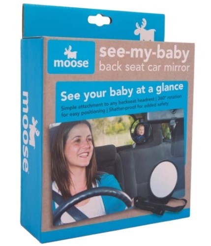 Moose See-My-Baby Back Seat Car Mirror image