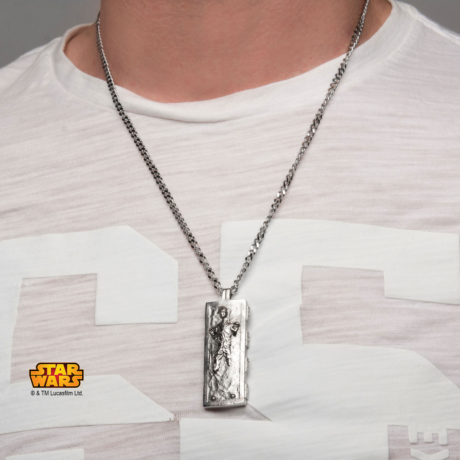 Star Wars Han Solo Carbonite Pendant Necklace image