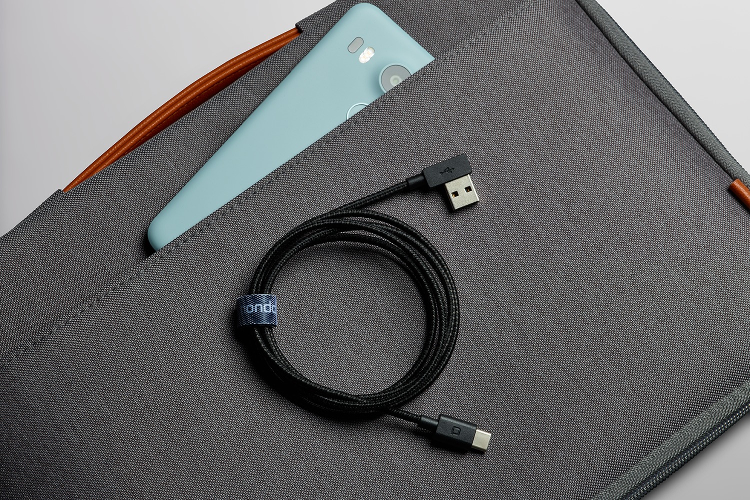 ZUS Super Duty USB A-C Cable Right Angle 4ft/1.2m image